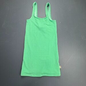 Araminta James Terry Tank Dress Women's S Green Lounge Coverup Stretch Summer